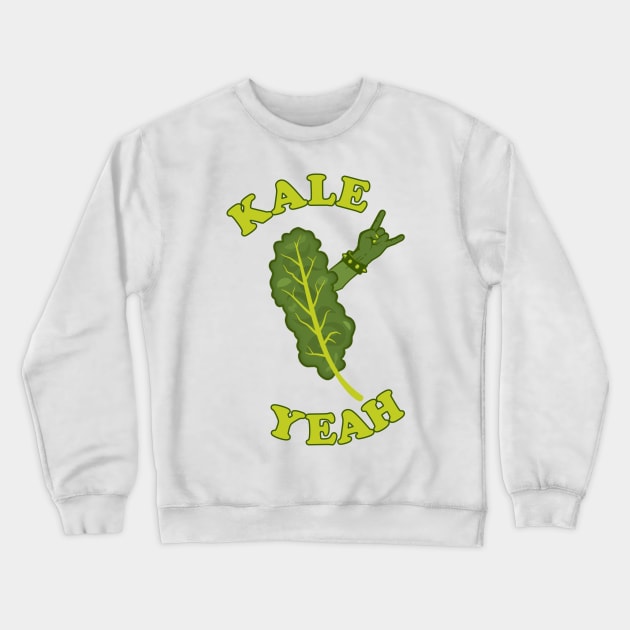 Kale Yeah ))(( Vegetable Vegetarian Vegan Kind-a-Style Crewneck Sweatshirt by darklordpug